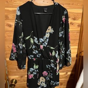 Flowy Slinky Floral Romper